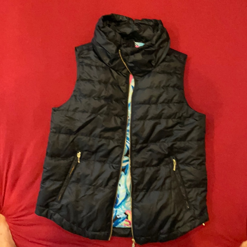 Lilly Pulitzer Palm Paradise Black Vest